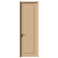 Porte intérieure en MDF polymère de style minimaliste moderne, couleur Morandi, anti-rayures, finition bois pour chambre à coucher