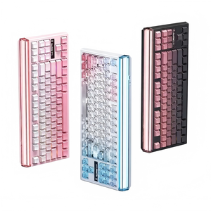 Langtu T87 Özelleştirilebilir Şeffaf RGB Arkadan Aydınlatmalı Mekanik Klavye Ofis Oyunları İçin Üç Modlu Hot-Swappable Kablosuz - Product Image 2