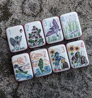 Fichas de Mahjong de Lujo Americanas Corner Walk Me, 7 Capas, Diseño Grabado, 167 Piezas, Acrílico Exquisito, Inspirado en Matryoshka, Pintado a Mano