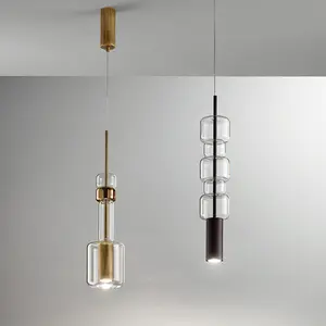 Colonne d'art abat-jour en verre <span class=keywords><strong>bricolage</strong></span> <span class=keywords><strong>lustre</strong></span> en forme de <span class=keywords><strong>bambou</strong></span> - Product Image 1