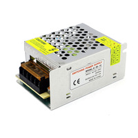 Alimentation à découpage 110/220V DC12V à sortie unique 12,5A PWM, protection IP20, type demi-pont, installation par vis, blanc, 50/60Hz