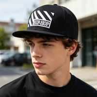 En stock, livraison rapide : Casquette de baseball 5 panneaux Y2K Vintage délavée, broderie 3D haute densité