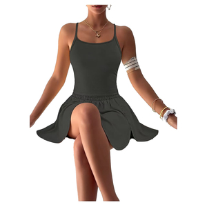 Ensemble de vêtements d'été pour femmes Nouvelle mode Sexy Beauté Ensemble deux pièces Haut sans manches Jupes Ensemble deux pièces <span class=keywords><strong>Tenue</strong></span> décontractée pour femmes - Product Image 1