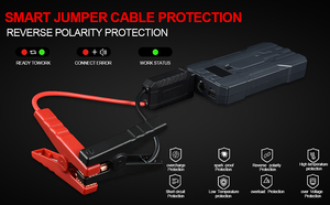 เครื่องช่วยสตาร์ทรถยนต์แบบพกพา 12V 10000mAh กำลังสูง 45W แรงดันไฟฟ้าสูงสุด 2000A สำหรับรถบรรทุก รถจักรยานยนต์ ช่วยสตาร์ทฉุกเฉิน - Product Image 6