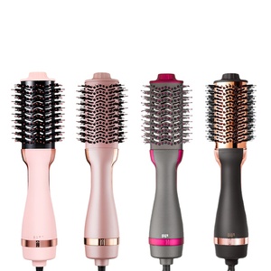 Aanpasbare Kleur Logo 4-In-1 Styler Volumizer Hetelucht Föhn Stijltang Borstel Multi-Functionele One-Step Elektrisch - Product Image 6