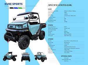 UTV Électrique de <span class=keywords><strong>Ferme</strong></span> Kandi Cowboy Double Moteur 72V 4x4, Homologué Route CEE, Batterie Lithium, pour Adulte, Certifié COC - Product Image 6