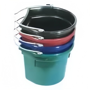 Alta resistência durável plástico animal alimentador cavalo alimentador balde alimentação calha - Product Image 1