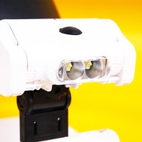 Casque chirurgical MG82000-J avec lampe grossissante détachable, loupe à bandeau dentaire en verre LED