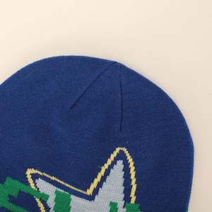 Bonnet de ski d'hiver Gorras en broderie teintée, unisexe, en acrylique, avec tête de mort, bonnet tissé, vente en gros personnalisé de haute qualité - Product Image 2