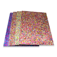 Un côté paillettes acrylique clair avec paillettes paillettes feuilles acryliques confettis feuilles acryliques