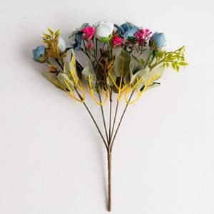 Vendita calda margherita di seta fiori artificiali in decorazioni di nozze sfuse vasi di altezza 30cm fiori artificiali rose - Product Image 6