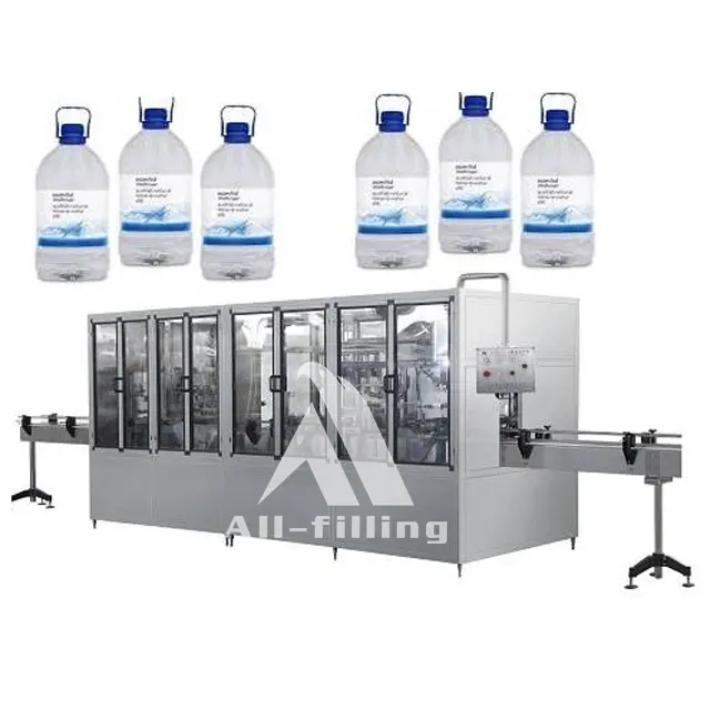 Sıcak satış otomatik büyük şişe 3L 10L 15L PET içme su şişeleme tesisi üretim hattı Mineral saf 5L su dolum makinesi