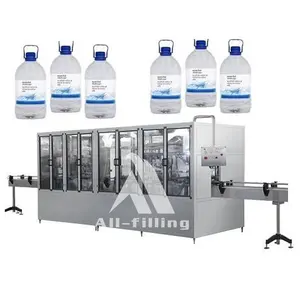 गर्म बिक्री स्वत: बड़ी बोतल 3L 10L 15L पालतू पशु पीने के पानी बॉटलिंग संयंत्र खनिज शुद्ध 5L पानी भरने की मशीन