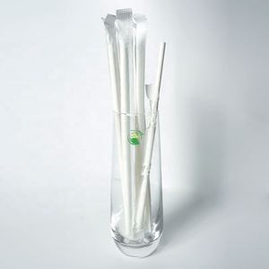 Jolies pailles individuelles en papier blanc ondulé en zigzag de 6 mm et 12 mm, pailles à boire biodégradables de haute qualité pour les fêtes - Product Image 3