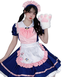 Japanese Style Maid Costume Women's Cosplay Dress With Apron And Bow For Anime Convention Performance - Product Image 5