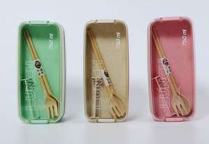 صندوق غداء بلاستيكي جديد مانع للتسرب بطبقتين للأطفال - Product Image 5