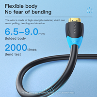 Cable HDMI Mindpure 4k de Alta Velocidad 60Hz 18Gbps HDR, Chapado en Oro, 19 Plus 1 Núcleo CCS, Núcleos de Ferrita Dobles para Cine en Casa, TV, PC