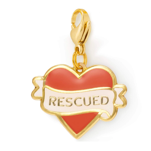Breloque <span class=keywords><strong>de</strong></span> collier personnalisée en acier inoxydable plaqué or 18 carats avec émail, motif papillon et <span class=keywords><strong>jardin</strong></span>, « Sauvé avec amour », pour chiens et chats, vente en gros - Product Image 2