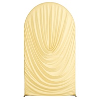 Voilages élégants en spandex pour arche de mariage, tissu extensible doux, rideau de fond de scène pour cérémonie, décoration pour événements de jardin et photographie