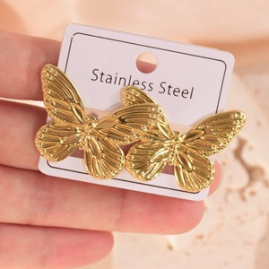 EH649 Orecchini a Perno in Acciaio Inossidabile con Pietre Intarsiate e Perle, Stile Vintage Trendy, Placcati in Oro, Ipoallergenici, <span class=keywords><strong>Gioielli</strong></span> da Donna - Product Image 6