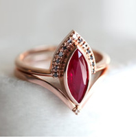 Kingcome – bague rétro en or 18 carats incrustée de Pigeons-bague en rubis sang, nouvelle collection européenne et américaine Offre Spéciale