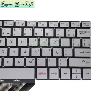 Клавиатура BR Brazil NETFLIX для MultilaserNotebook <span class=keywords><strong>2</strong></span> Em 1 M11W Prime PC301 PC302 PC303 MB2549010 F0038-010 YXT-93-212 клавиатура - Product Image 3