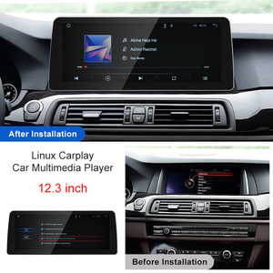 STWEI 12.3 Inches Wireless AUTO CarPlay for BMW BMW 5 Series F10 F11 CIC 2011-2016 Linux System Bluetooth Touch Screen 1920x720 - Product Image 3