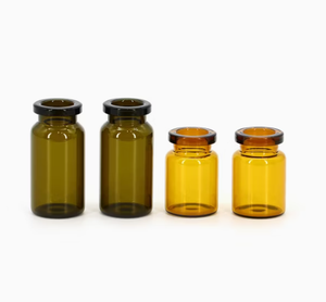 Frascos de vidrio transparente vacíos de 3 mg, 5 mg y 10 mg con patrón y logotipo personalizados, en stock, para almacenamiento de polvo liofilizado. - Product Image 3