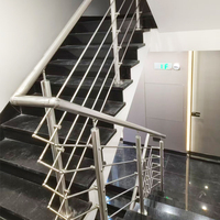 Rampe en câble d'acier inoxydable pour maison, villa, hôtel, balcon, escalier/plateforme - Facile à installer, qualité 316, antirouille, design moderne