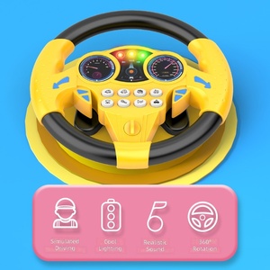Juguete de Volante de Plástico de Gran Tamaño con Base de Succión, Juego de Conducción Simulado, Funciona con Pilas, con Música y Luces, Juguete Educativo para Jóvenes - Product Image 4