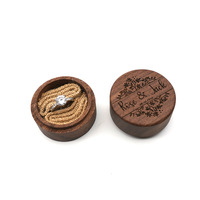 Boîte à bijoux en bois massif de luxe personnalisée, boîte d'emballage vintage marron pour bagues, boucles d'oreilles, colliers, boîte de présentation de cadeaux