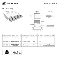Marchepied automatique pour camping-car MOBORV, en alliage d'aluminium robuste, imperméable, durable, pour extérieur, à glissière simple