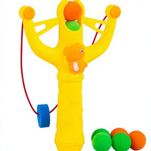 Jeu de fléchettes en plastique pour enfants, jouet de tir avec balles en mousse jaunes, jouets de sport en plein air pour parents et enfants - Product Image 1