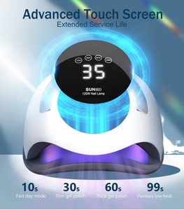 108W Cordless UV LED Nail <b>Lamp</b> Rechargeable <b>with</b> LCD Display Portable Touch Switch Professional for Gel Nail Art - Product Image 2