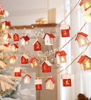 Guirlande lumineuse LED pour maison, 3 m, 20 LED, fonctionne avec 3 piles AA, avec effet clignotant, lumières féériques de Noël pour la décoration des fêtes de Noël