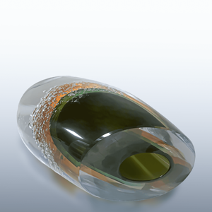 Florero inclinado moderno, vidrio soplado a mano, decoración Vintage para el hogar, jarrón de Murano con <span class=keywords><strong>flores</strong></span> para el hogar o la oficina - Product Image 4