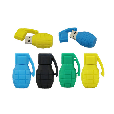 Cartoon Grenades USB 2.0 Flash Drive PVC Material Personalized Gift 4GB-64GB 2-Year Warranty