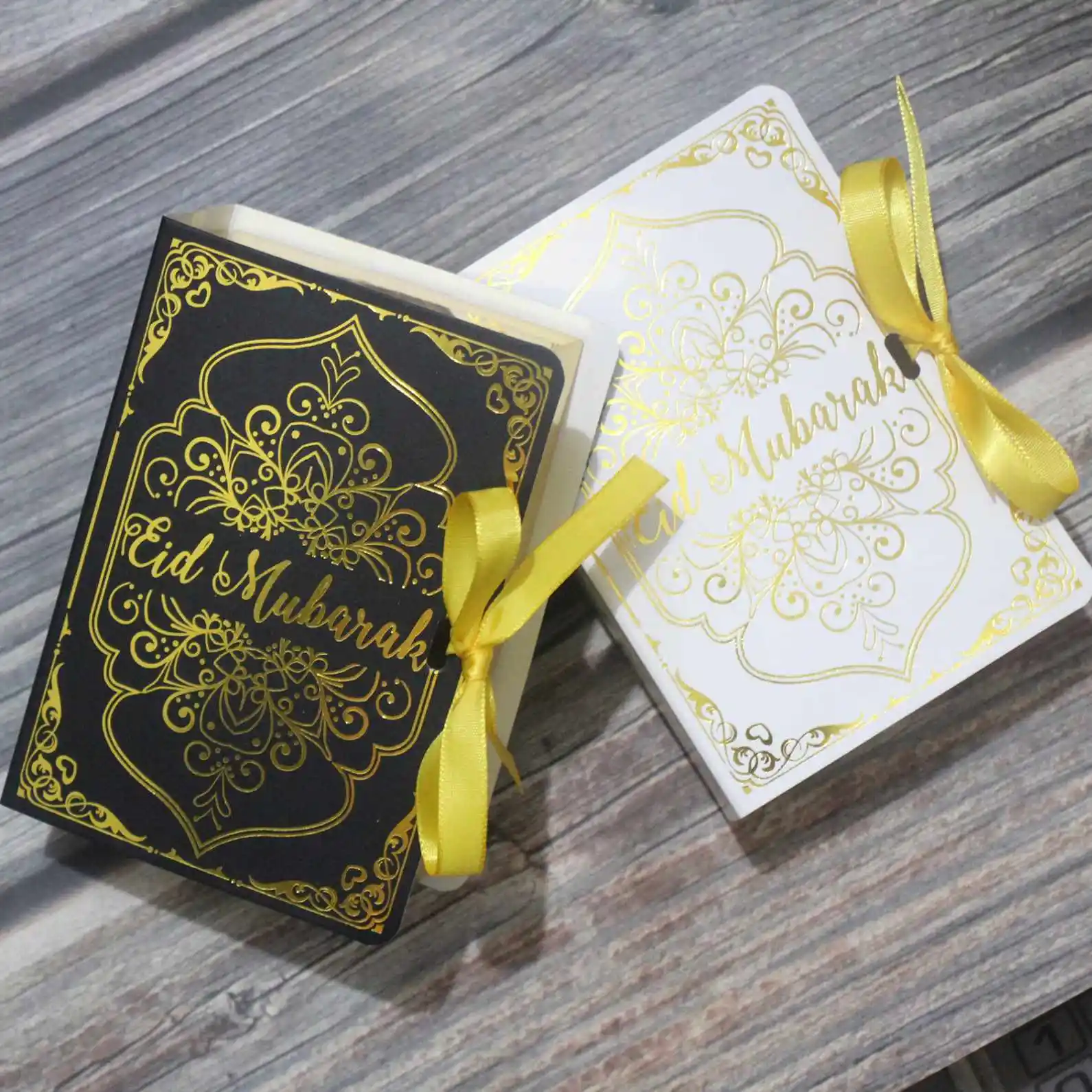 Eid Mubarak Party Dekoration Urlaub liefert Bücher Candy Box Ramadan Bronzing Geschenk box