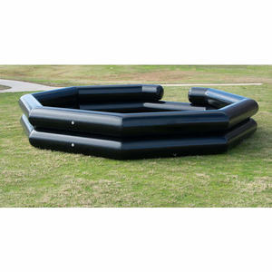 Área <span class=keywords><strong>de</strong></span> Juego Inflable Octagonal Roja y Gris para Gaga Ball, Gran Piscina <span class=keywords><strong>de</strong></span> Gaga Ball Abierta, <span class=keywords><strong>Arena</strong></span> Deportiva Inflable <span class=keywords><strong>de</strong></span> PVC Resistente para Niños - Product Image 2
