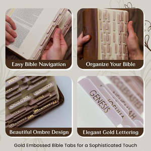 Marcadores de Libros Bíblicos Católicos con Grabado Dorado Mate, Marcadores de Libros Bíblicos Laminados, Marcadores de Libros Bíblicos con Etiquetas Bíblicas Neutras del Antiguo y Nuevo Testamento - Product Image 4