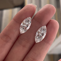Prix d'usine en gros Diamant synthétique 0.5CT 1CT 2CT 3CT 4CT 5CT DEF VS VVS taille Marquise Diamant cultivé en laboratoire en vrac