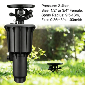Arroseur rotatif automatique encastré <span class=keywords><strong>Rain</strong></span> <span class=keywords><strong>Bird</strong></span> Style 1/2'' ou 3/4'' pour l'irrigation des pelouses et jardins - Product Image 2