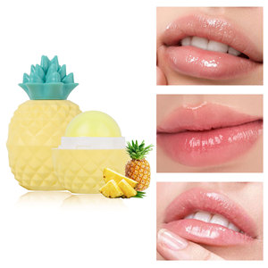 Bálsamo labial hidratante suave con forma de bola redonda, cuidado labial antigrietas de piña - Product Image 1