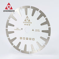 Disque diamanté de coupe en T pressé à chaud ZHONGZHI de 180 mm (7 pouces) pour la découpe de blocs de granit