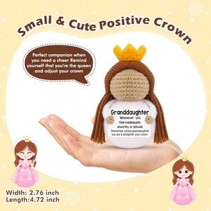 Souvenir inspirant en crochet de princesse, cadeau sentimental pour anniversaire et remise de diplôme, cadeaux de Noël - Product Image 4