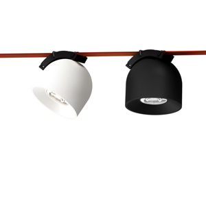 Luz de riel LED 12W DC48V 4000K Sistema de luz de riel textil negro Tela Nueva Correa magnética decorativa tejida moderna Luz interior - Product Image 1