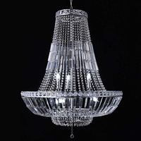 Lustre en fer forgé et cristal acrylique pour mariage, suspension décorative pour hôtel, scène et allée de cérémonie, Chine