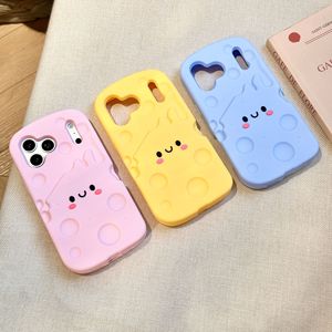 Coque de téléphone antichoc en gel de silicone avec motif de fromage de dessin animé <span class=keywords><strong>mignon</strong></span> pour <span class=keywords><strong>iPhone</strong></span> 17, 16, 14/15 Pro Max et 13 - Product Image 1