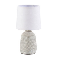 Lampe LED d'intérieur, de chevet, en céramique grise, éclairage de bureau, nouveau modèle, collection, en stock