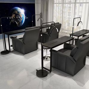 Portable Wood <b>Nail</b> Salon <b>Table</b> Chair Mobile Beauty Salon Furniture for Manicure and Pedicure Use <b>Nail</b> Bar - Product Image 2